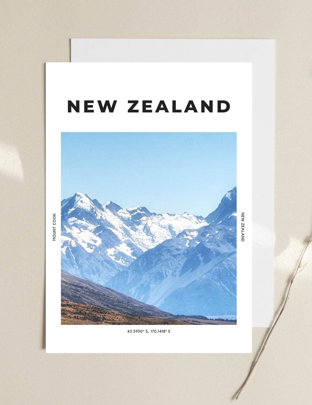 New Zealand 'Mount Cook' Print
