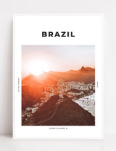 Load image into Gallery viewer, Brazil &#39;Sugarloaf At Sunset&#39; Print
