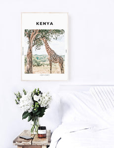 Kenya 'Geralda Giraffe' Print
