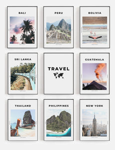 'Map Of The World' - Travel Print