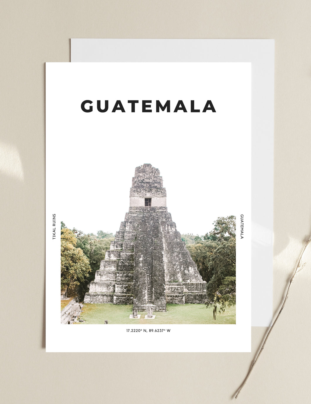 Guatemala 'Temples At Tikal' Print