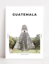 Load image into Gallery viewer, Guatemala &#39;Temples At Tikal&#39; Print
