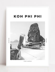 Koh Phi Phi 'Longtail Lineup' Print