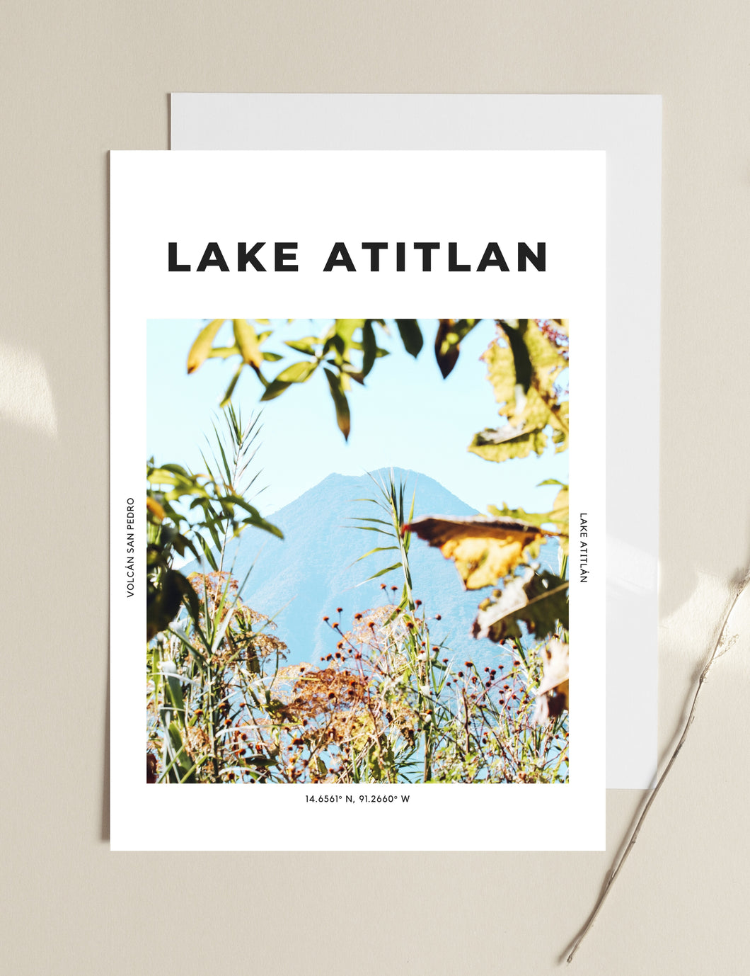 Lake Atitlan 'Volcan San Pedro' Print