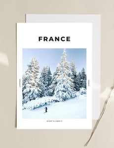 France 'The Slopes Are Calling' Print