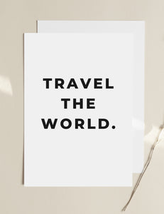 'Travel The World' - Travel Print