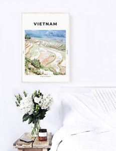 Vietnam 'Green Layers Of Sapa' Print