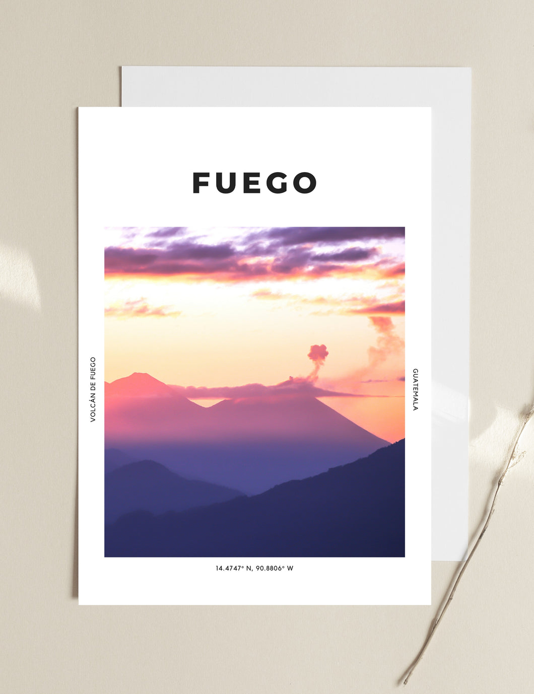 Fuego 'Volcano On Fire' Print