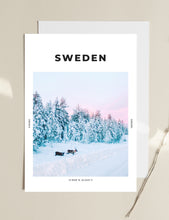 Load image into Gallery viewer, Sweden &#39;Swedish Lapland And Its Reindeers&#39; Print
