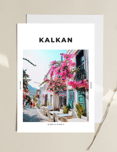 Kalkan 'Old Town Bougainvillea' Print