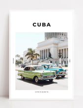 Load image into Gallery viewer, Cuba &#39;Classic Cars&#39; Print
