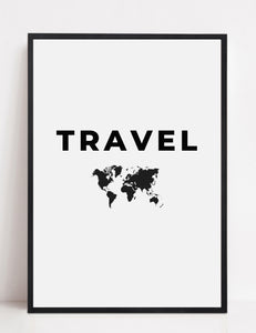 'Map Of The World' - Travel Print