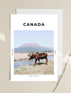 Canada 'First Moose On The Moon' Print