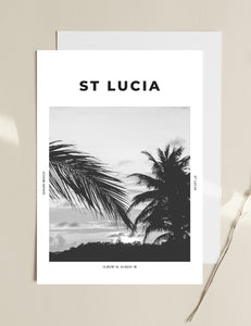 St Lucia 'The Peachiest Sunset' Print