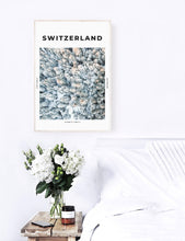 Load image into Gallery viewer, Switzerland &#39;Winter From Above&#39; Print
