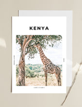 Load image into Gallery viewer, Kenya &#39;Geralda Giraffe&#39; Print

