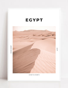 Egypt 'Desert Curves' Print