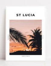 Load image into Gallery viewer, St Lucia &#39;The Peachiest Sunset&#39; Print
