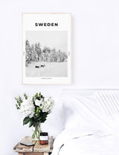 Load image into Gallery viewer, Sweden &#39;Swedish Lapland And Its Reindeers&#39; Print
