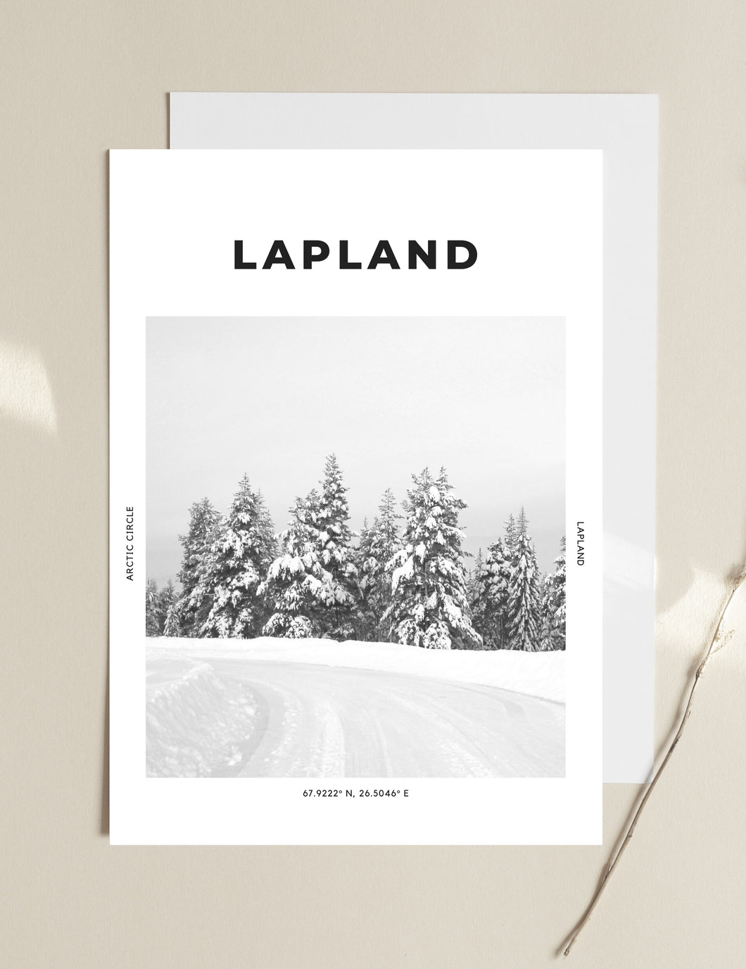 Lapland 'North Of The Arctic Circle' Print