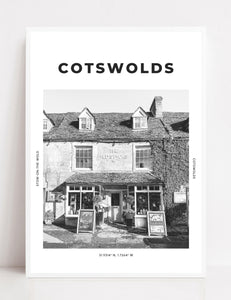 Cotswolds 'Cottage In The Countryside' Print