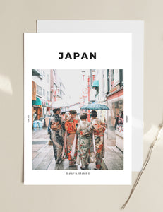 Japan 'Konnichiwa Sayonara' Print