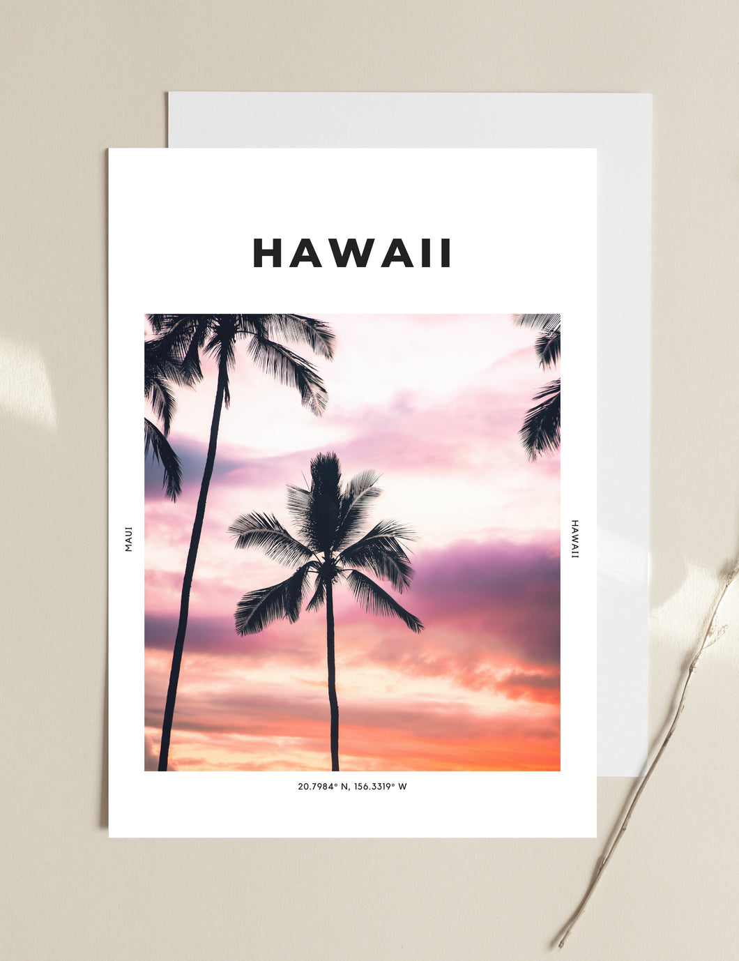 Hawaii 'Mahalo Maui' Print