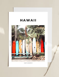 Hawaii 'North Shore Surf' Print