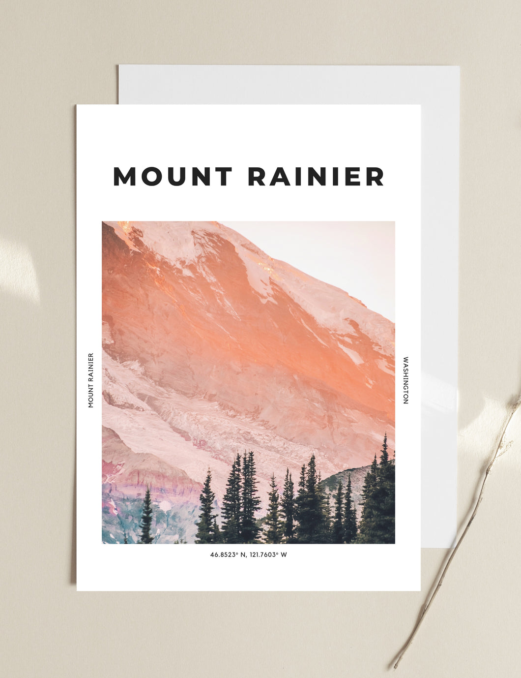 Mount Rainier 'Mountain Glow' Print