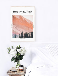 Mount Rainier 'Mountain Glow' Print