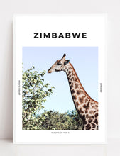 Load image into Gallery viewer, Zimbabwe &#39;Gerald Giraffe&#39; Print
