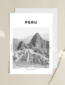 Peru 'Machu Picchu The Lost City' Print